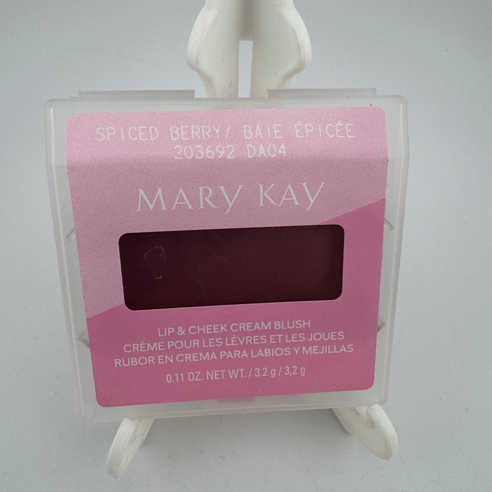 Mary Kay Lip‎ & Cheek Cream Blush 0.11oz "Spiced Berry" Multi-Use Makeup Compact